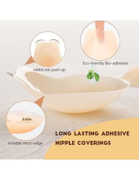 Cubiertas de Pezón DEPOVOR Medianas Silicona Invisibles