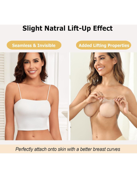 Cubiertas de Pezón DEPOVOR Medianas Silicona Invisibles