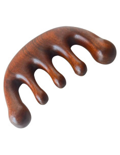 Peine de Masaje de Madera OUQYLG 24x14 cm Dientes Anchos