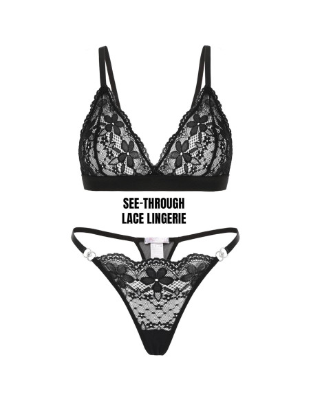 Conjunto de Lencería Avidlove Sexy de Encaje S-XXL