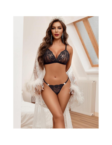 Conjunto de Lencería Avidlove Sexy de Encaje S-XXL