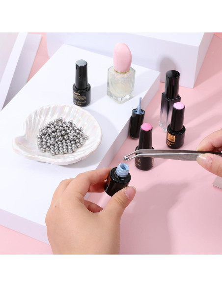 Bolas de Mezcla de Pintura Acero Inoxidable 5mm 100 PCS