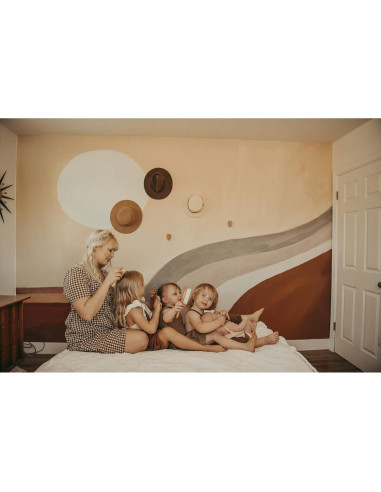 Juego de Cepillo y Peine de Madera Ullabelle 4 Piezas Azul