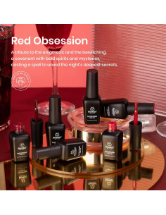 Juego de Esmalte en Gel Rojo Beetles - 6 Colores 7.5ml 2