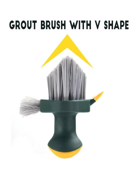 Cepillo de Lechada 4 en 1 ZIOYCKL Verde con Rasqueta