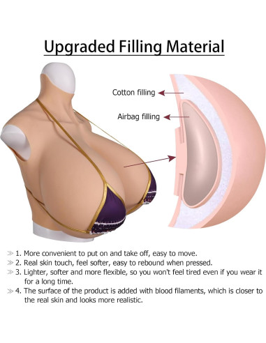 Taza Grande Silicona Realista QIAOYIQIAO Z-Cup 35.5x31.9cm