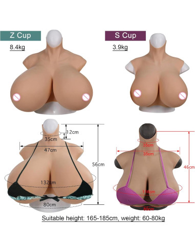 Taza Grande Silicona Realista QIAOYIQIAO Z-Cup 35.5x31.9cm