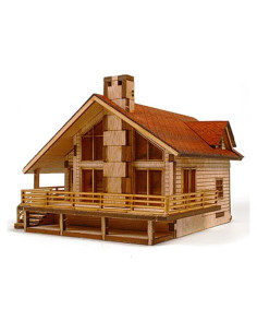 Kit Modelo Madera Casa Jardín A con Terraza YOUNGMODELER