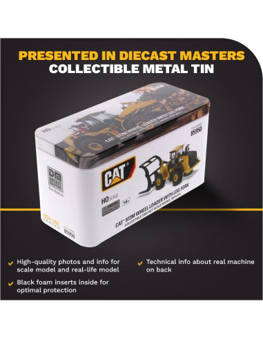 Cargadora Caterpillar 972M Diecast Masters 1:87 con Horquilla