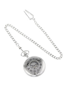 Reloj de bolsillo mecánico Charles-Hubert 47mm esfera esqueleto 2