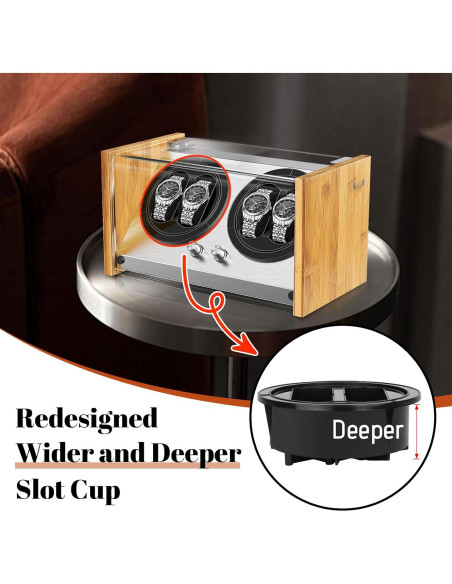 Cajón de Relojes Automáticos Watch Winder Smith 4 Relojes