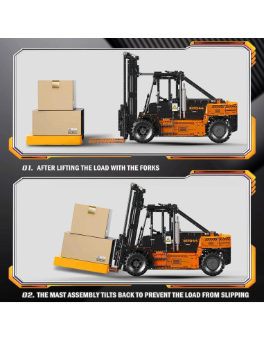 Camión Elevador de Carga Mould King 17044 RC 4579 Piezas