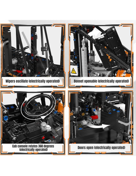 Camión Elevador de Carga Mould King 17044 RC 4579 Piezas