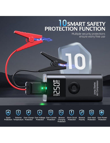 Arrancador de Salto LERTIN QS003 con Compresor 3500A 150PSI