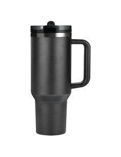 Vaso Aislado ZJT 1.18 L con Asa y Tapa Desmontable Negro