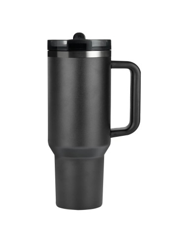 Vaso Aislado ZJT 1.18 L con Asa y Tapa Desmontable Negro