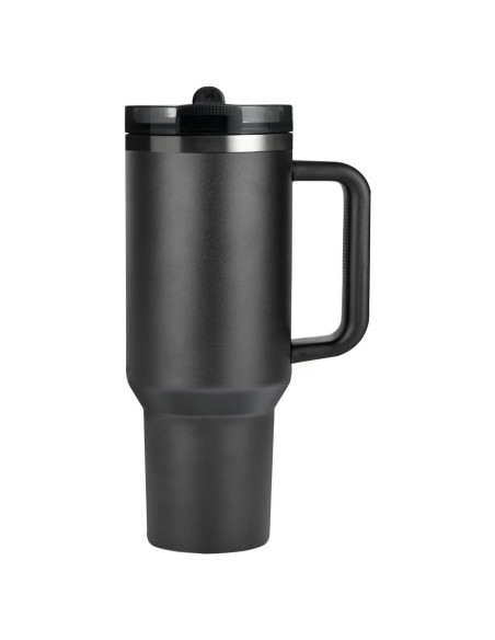 Vaso Aislado ZJT 1.18 L con Asa y Tapa Desmontable Negro