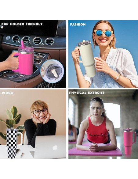 Vaso Aislado ZJT 1.18 L con Asa y Tapa Desmontable Negro