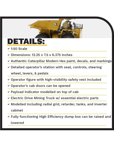 Camión Minero Caterpillar 794 AC Diecast Masters 1:50