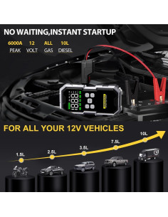 Arrancador de Salto BSMOOM B04 6000A con Compresor 150PSI 2