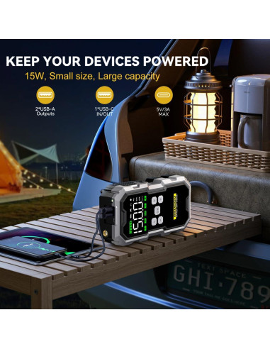 Arrancador de Salto BSMOOM B04 6000A con Compresor 150PSI