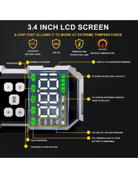 Arrancador de Salto BSMOOM B04 6000A con Compresor 150PSI