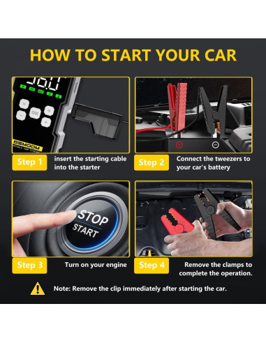 Arrancador de Salto BSMOOM B04 6000A con Compresor 150PSI