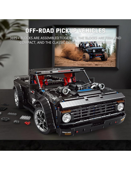 Camioneta Pickup Mould King WX13082 3695 Piezas Control Remoto
