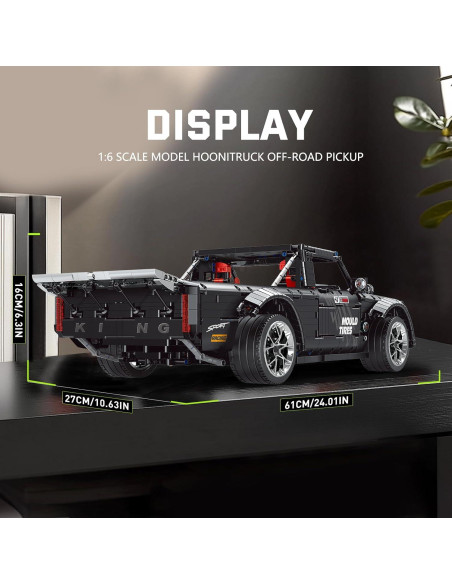 Camioneta Pickup Mould King WX13082 3695 Piezas Control Remoto