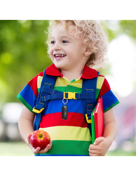 Reloj Digital de Llavero Hemobllo LED Compacto Negro