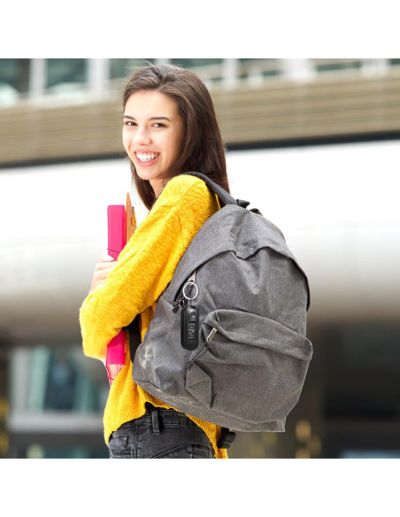 Reloj Digital de Llavero Hemobllo LED Compacto Negro