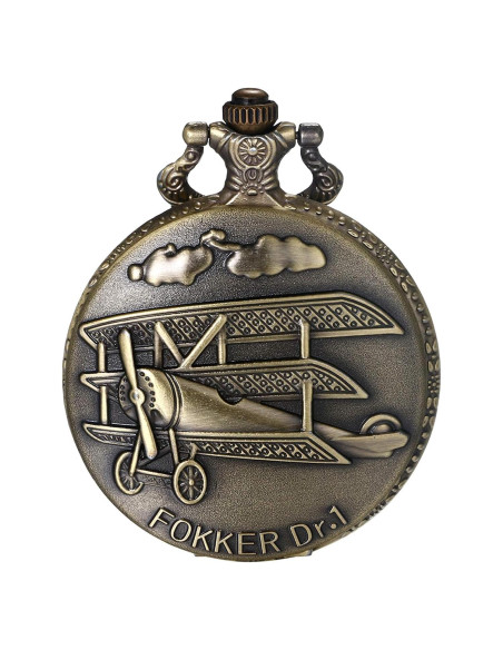 Reloj de bolsillo JewelryWe vintage unisex con cadena