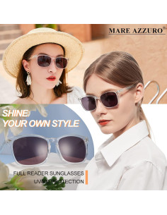 Gafas de Sol Lectoras MARE AZZURO 2.0 UV400 Transparentes 2