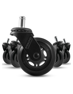 Juego de Ruedas para Silla Stealtho BLVK - Poliuretano Negro