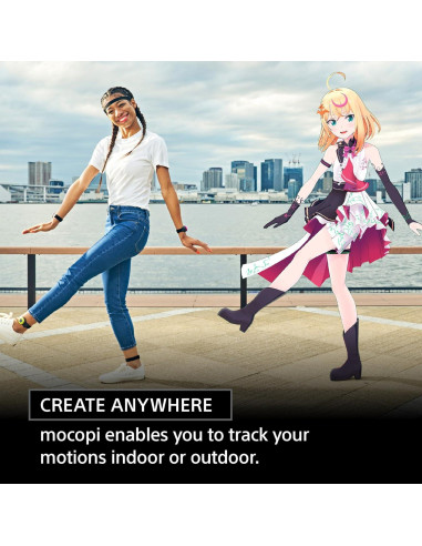 Captura Movimiento 3D Sony mocopi 6 Sensores Resistente