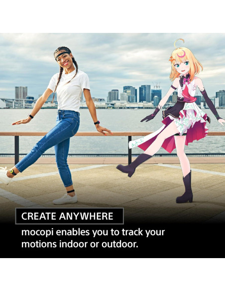 Captura Movimiento 3D Sony mocopi 6 Sensores Resistente