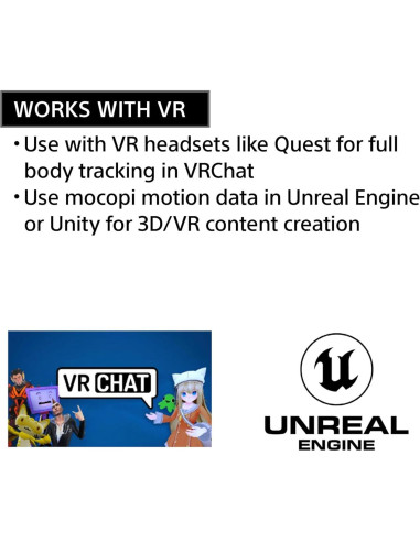Captura Movimiento 3D Sony mocopi 6 Sensores Resistente