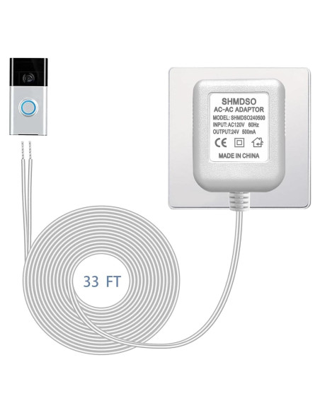 Transformador de Timbre 24V SHMDSO 10m 500mA Compatible Arlo