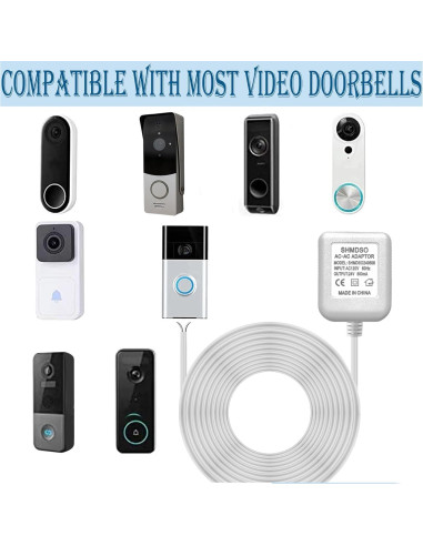 Transformador de Timbre 24V SHMDSO 10m 500mA Compatible Arlo