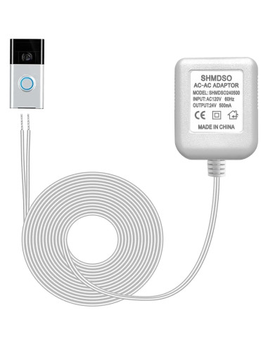 Transformador de Timbre 24V SHMDSO 10m 500mA Compatible Arlo