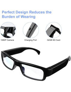 Gafas deportivas HD 1080P TYCEKFGEY con cámara y 32GB 2