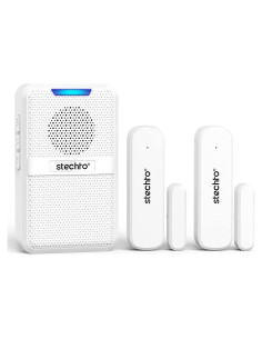 Timbre Inalámbrico STECHRO 600 pies 1 receptor 2 sensores