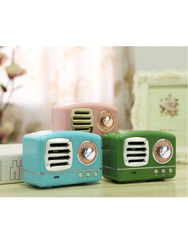 Altavoz Bluetooth Dosmix HM11 Retro Portátil Blanco