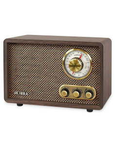 Radio Bluetooth Retro Victrola Espresso con Altavoces Integrados