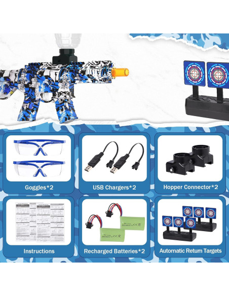 Set Juguete Blaster Eléctrico ONEXIZ Anti-salpicaduras 2 Pzs
