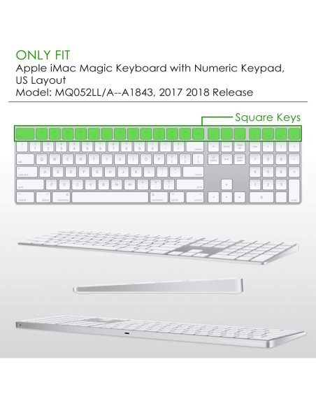 Funda Teclado Inalámbrico Apple iMac Magic Allinside Gris