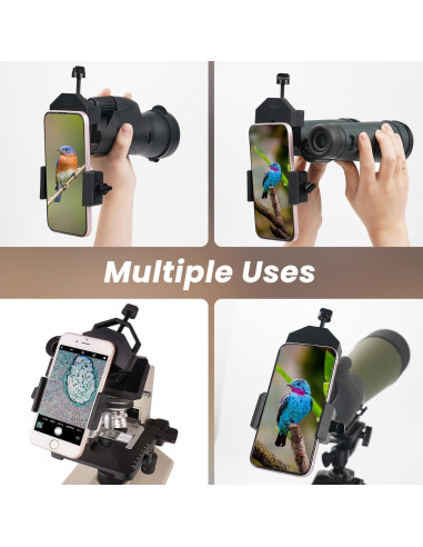 Adaptador para Smartphone Gosky - Compatible con Telescopios y Prismáticos
