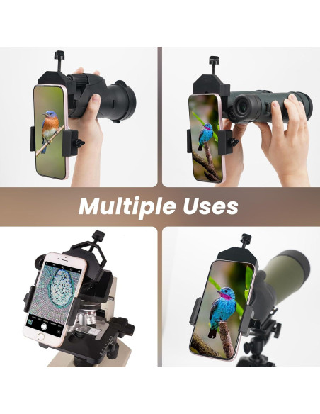 Adaptador para Smartphone Gosky - Compatible con Telescopios y Prismáticos