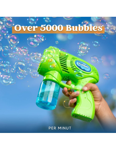 Pistola de Burbuja Joyin con 2 Botellas 148ml para Niños