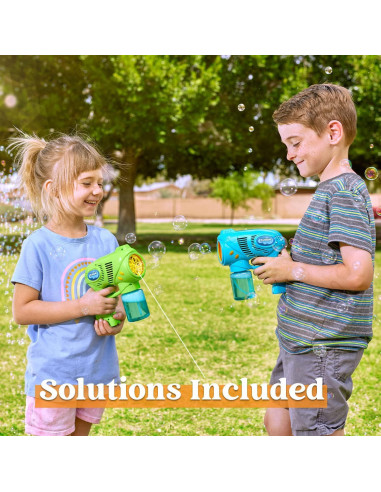 Pistola de Burbuja Joyin con 2 Botellas 148ml para Niños